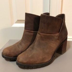 Clarks Leather Heeled Booties